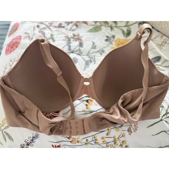 Warners "All You Need" Bra Underwire Toasted Almond 38C Back Closure Padded - Picture 4 of 5